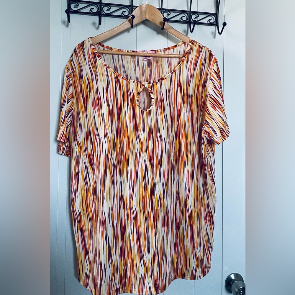 Blush Multicolor Patterned Blouse - image 7